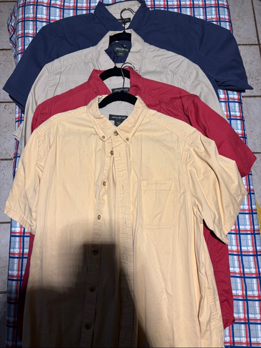 ⭐️⬇️ EDDIE BAUER *BUNDLE* MEN’S BUTTON DOWN, SHORT SLEEVE SHIRTS